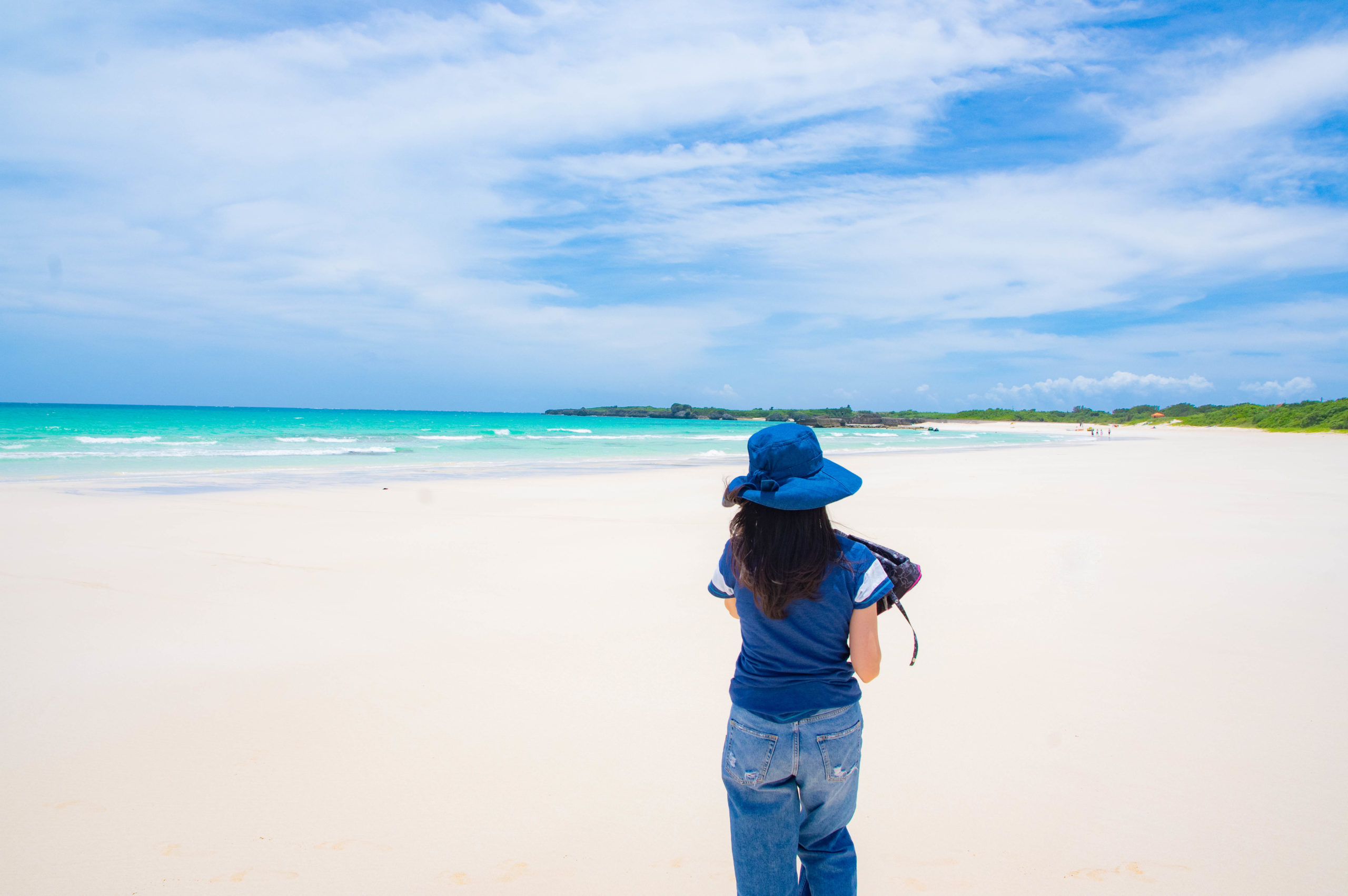 宮古島ビーチの女の子